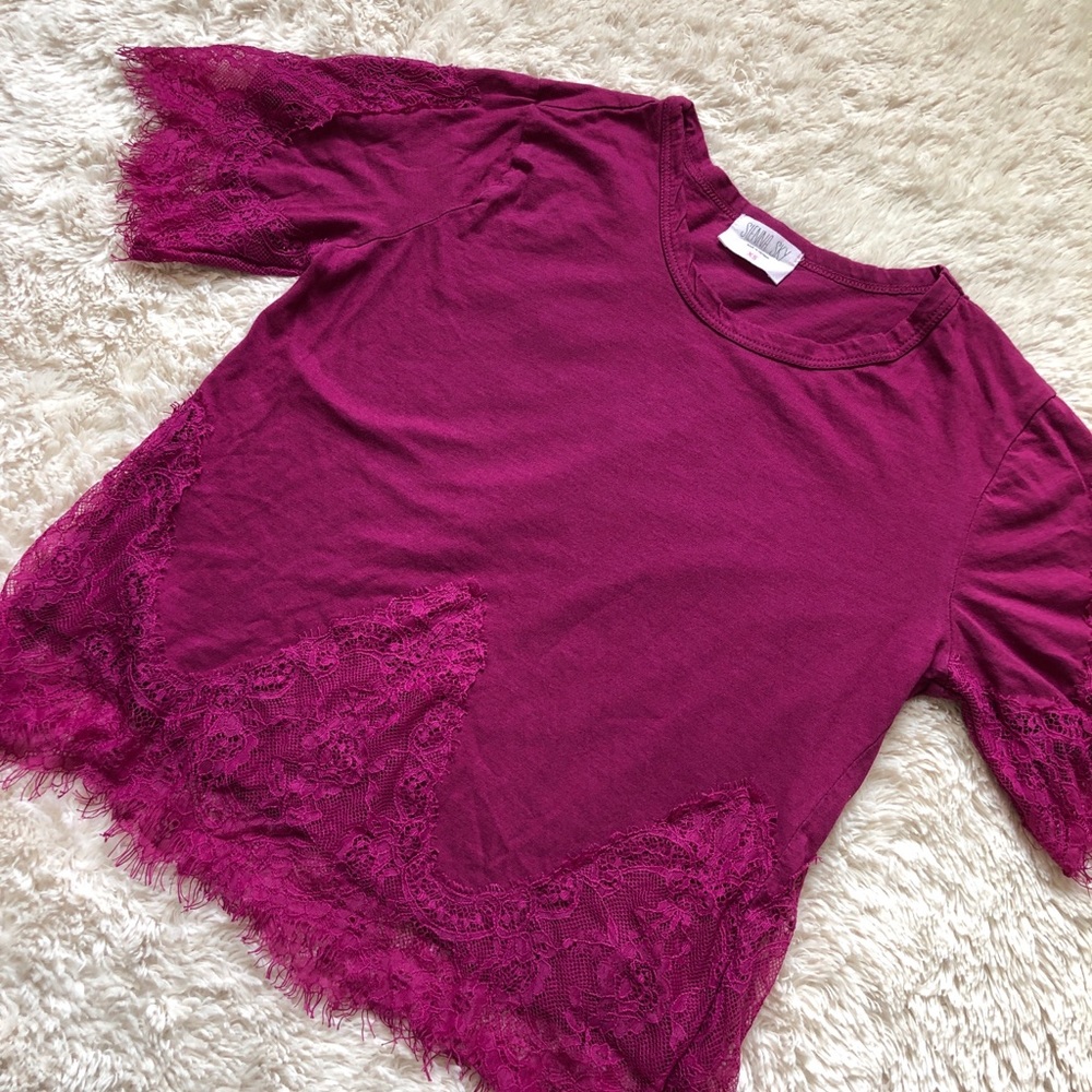 Marshalls Lace Trim Top